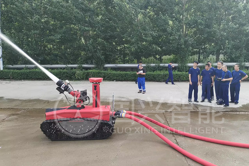 鶴崗中海石油華鶴煤業(yè)消防隊&mdash;防爆偵檢機器人驗收完成